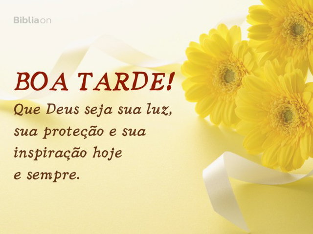 boa tarde abençoada por Deus