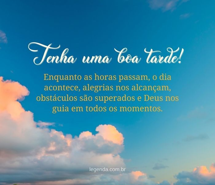 mensagens de boa tarde para grupos abençoados