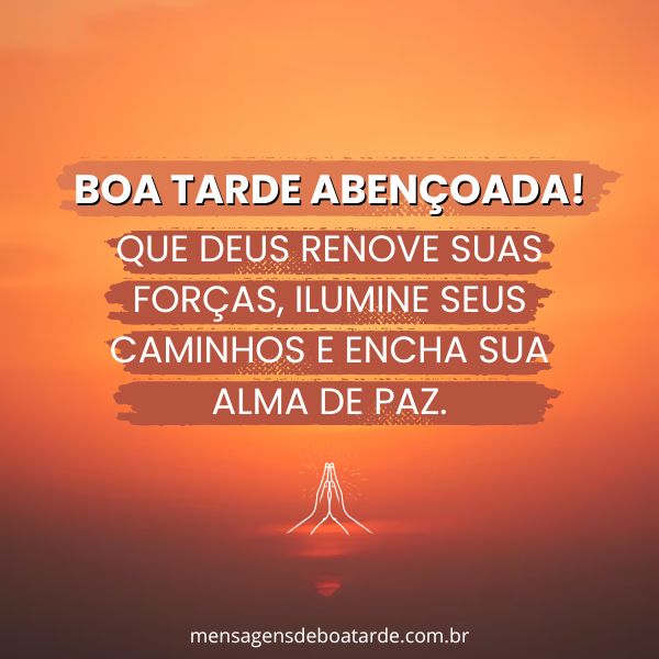 vídeo de boa tarde abençoado