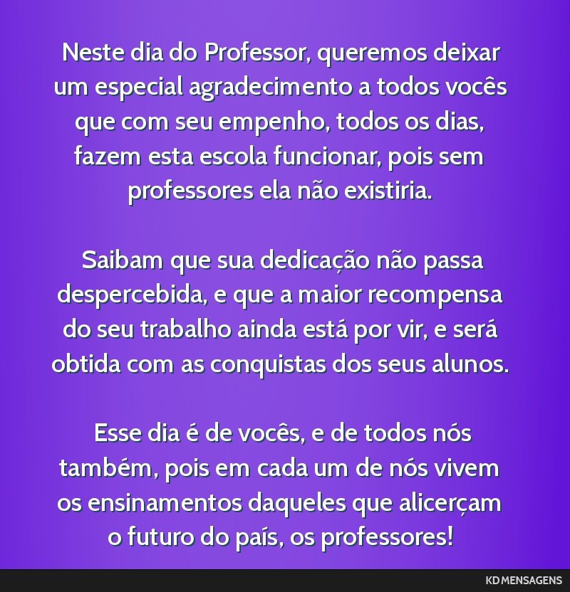 como agradecer um professor
