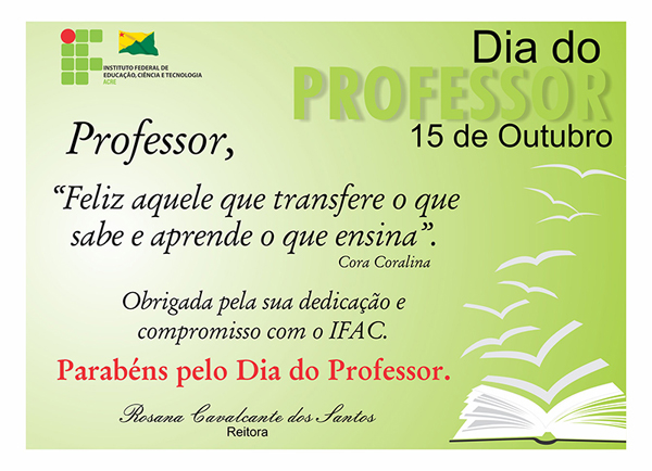 dia do professor 2026
