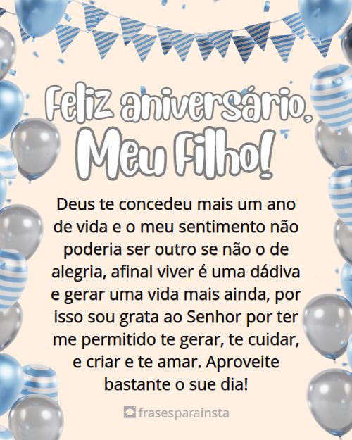 versículos de aniversário para filho