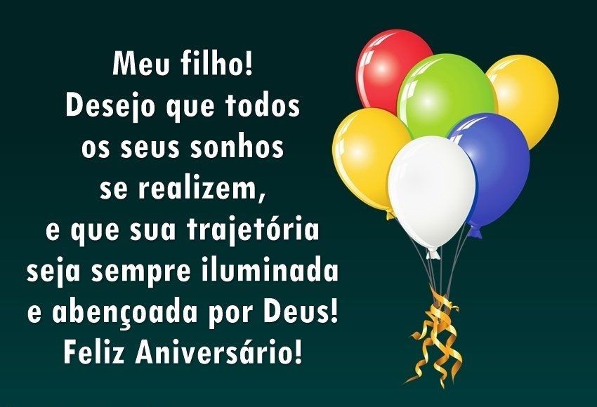 palavras de Deus para aniversário de filho
