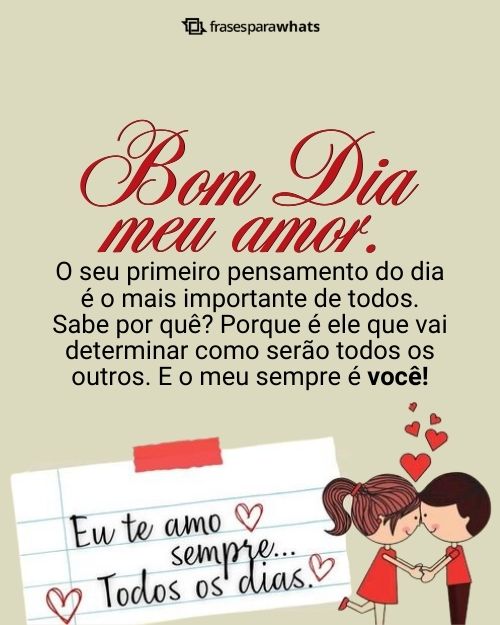 bom dia, meu amor ❤ texto grande
