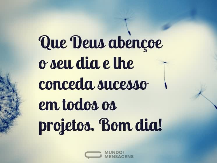 bom dia abençoado