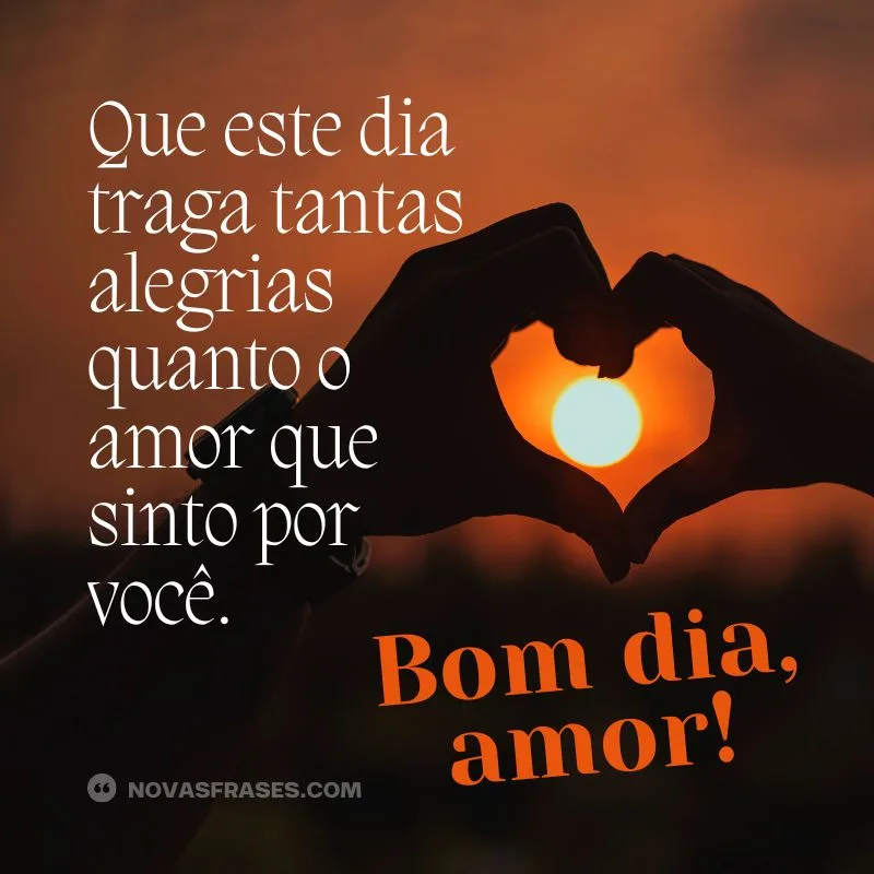 bom dia amor whatsapp