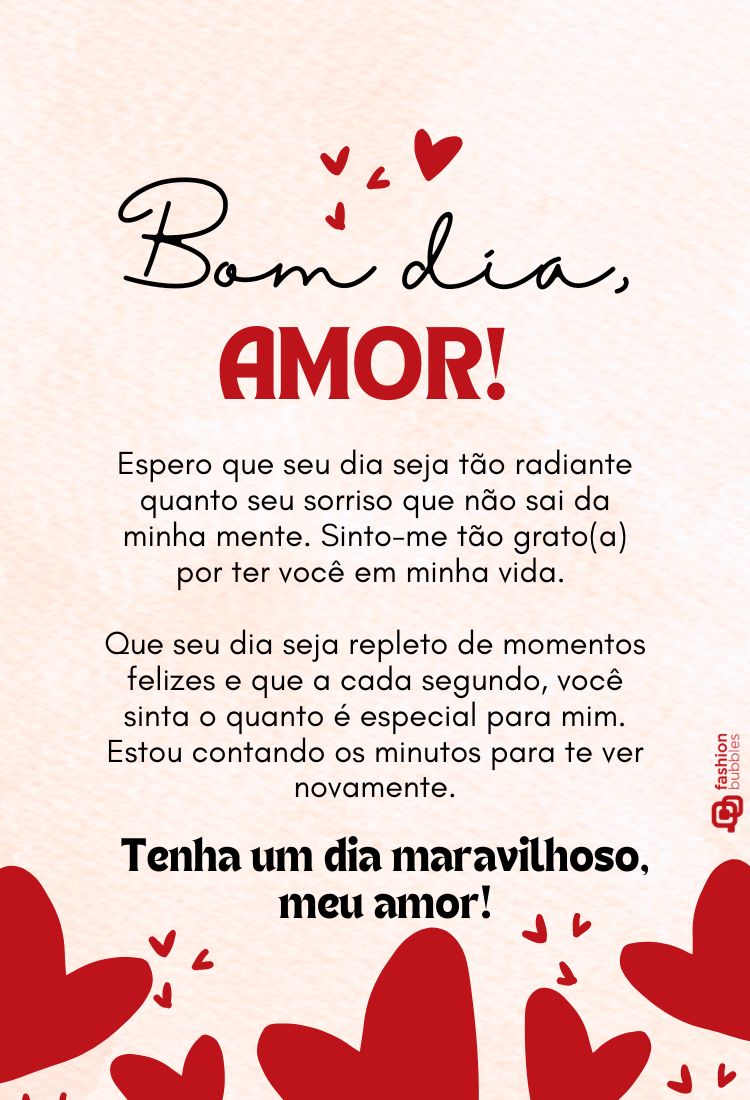 erros ao enviar bom dia para namorada