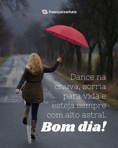 bom dia com chuva para whatsapp