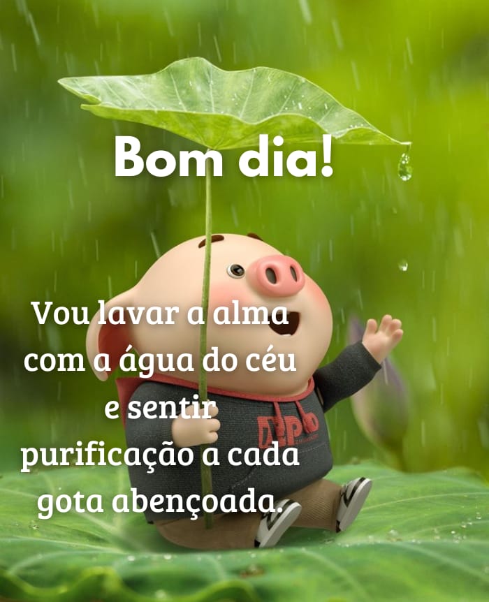 bom dia com chuva para whatsapp