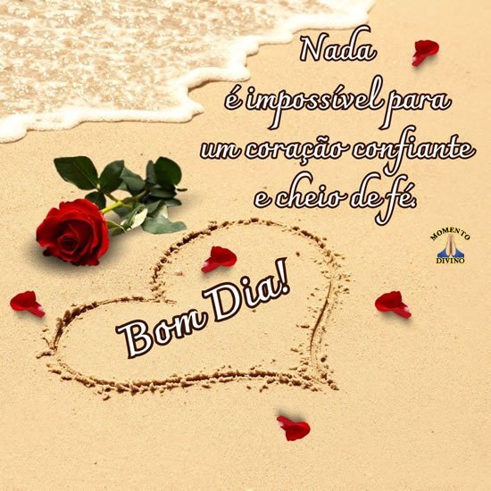 bom dia coração