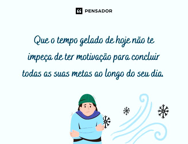 bom dia friozinho gostoso