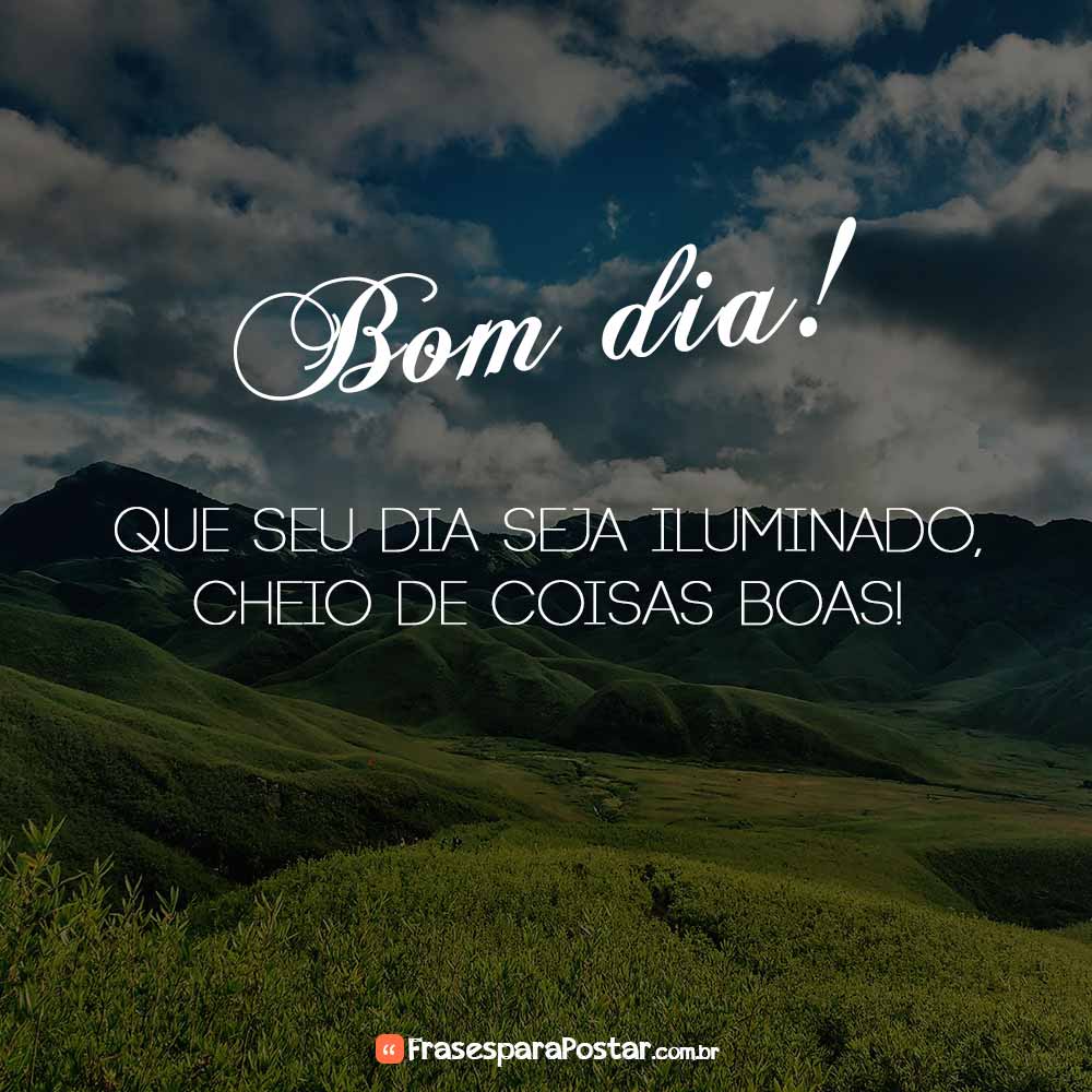 bom dia iluminado
