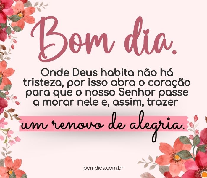 bom dia com fé e esperança em deus