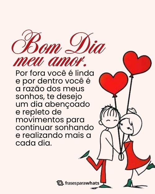 5 ideias de títulos:
1. As Melhores Mensagens de Bom Dia para Expressar seu Amor
2. Bom Dia Romântico: Frases que Vão Conquistar o Coração Dele(a)
3. Mensagens Curtas e Doces para Começar o Dia com Amor
4. Surpreenda seu Amor com uma Mensagem de Bom Dia Inesquecível
5. Guia Completo: Como Criar a Mensagem de Bom Dia Perfeita