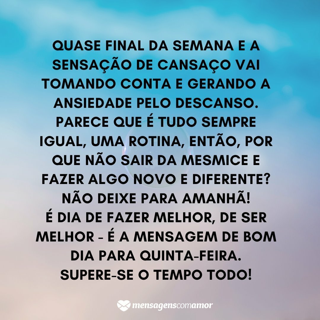 bom dia quinta-feira motivacional