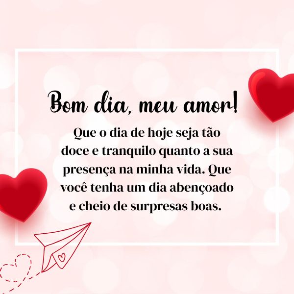 bom dia romantico