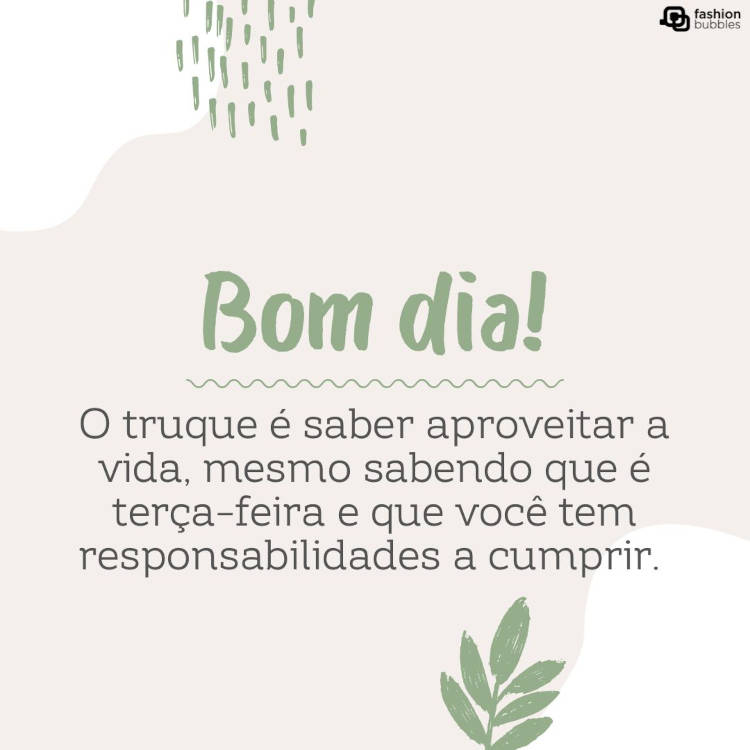 bom dia terça-feira whatsapp