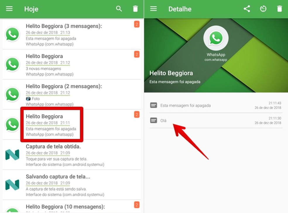 como ver mensagens apagadas no whatsapp sem backup