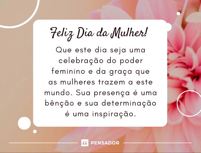 dia das mulher 2025 frases