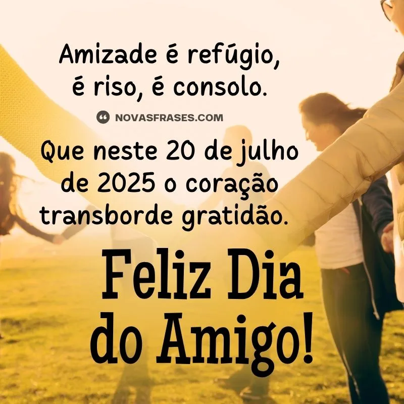 mensagens emocionantes dia do amigo