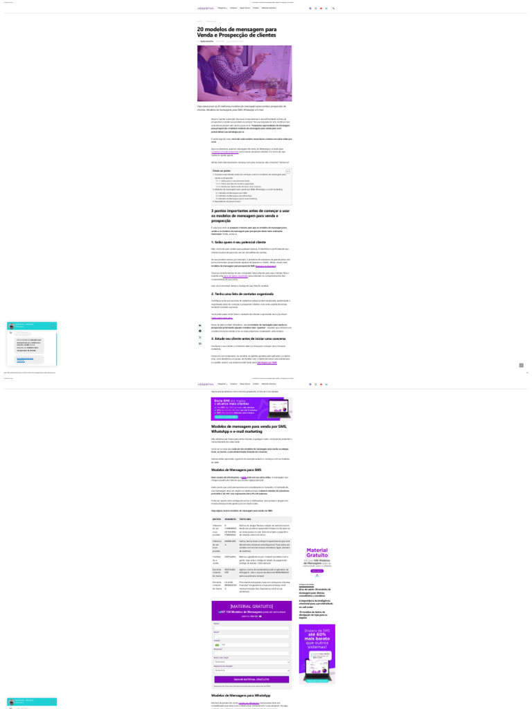exemplos de frases de sms para vender