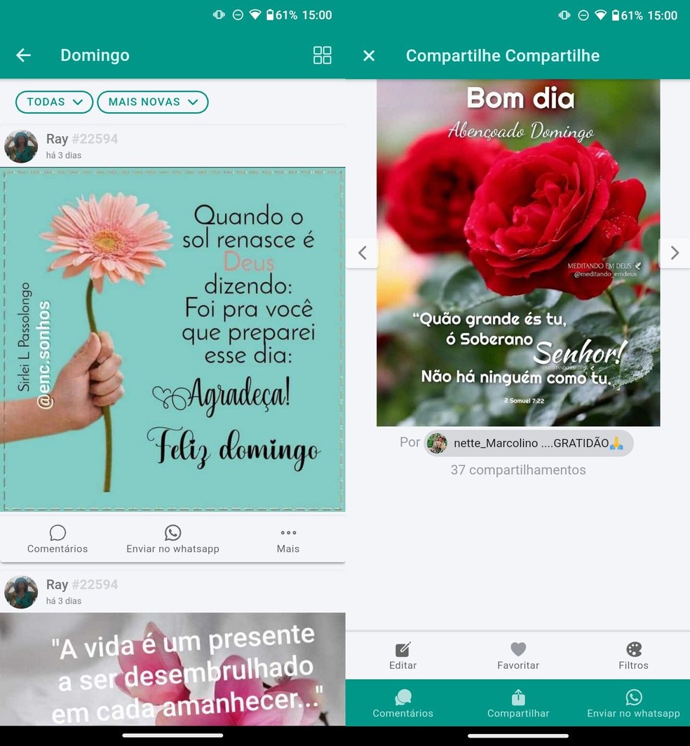 feliz domingo whatsapp