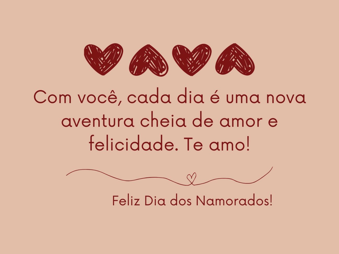 feliz nosso dia, amor frases curtas