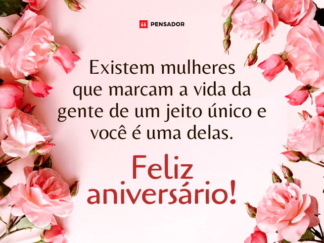 mensagem de aniversário para mulher especial