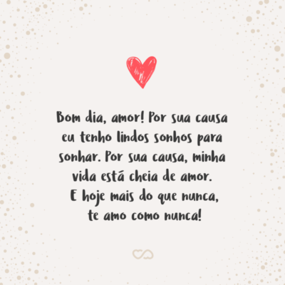 frase bom dia amor