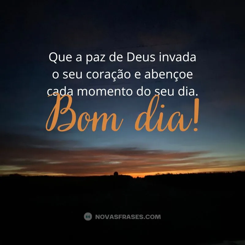 frase de bom dia com deus