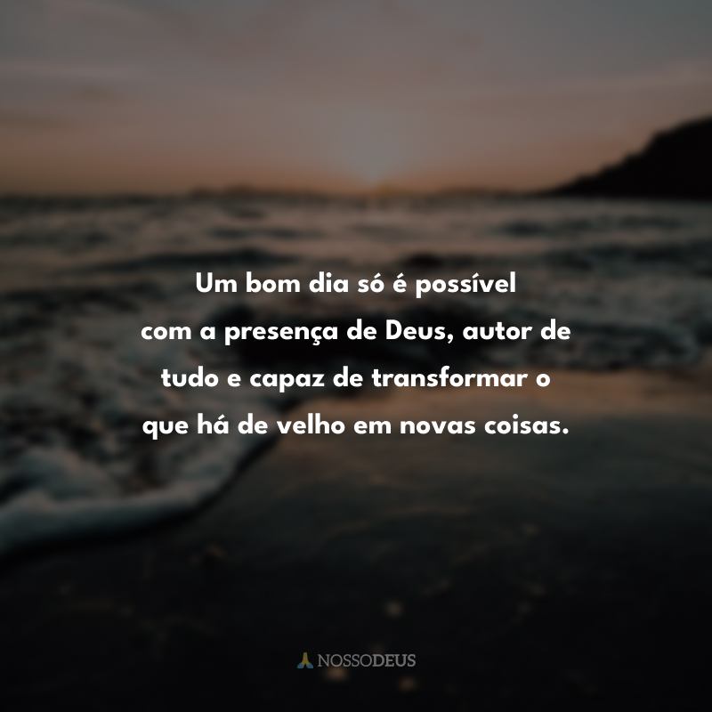 frases bom dia deus