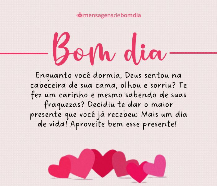 frases de bom dia com carinho