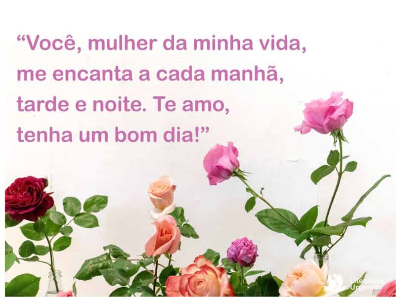 frases de bom dia para esposa