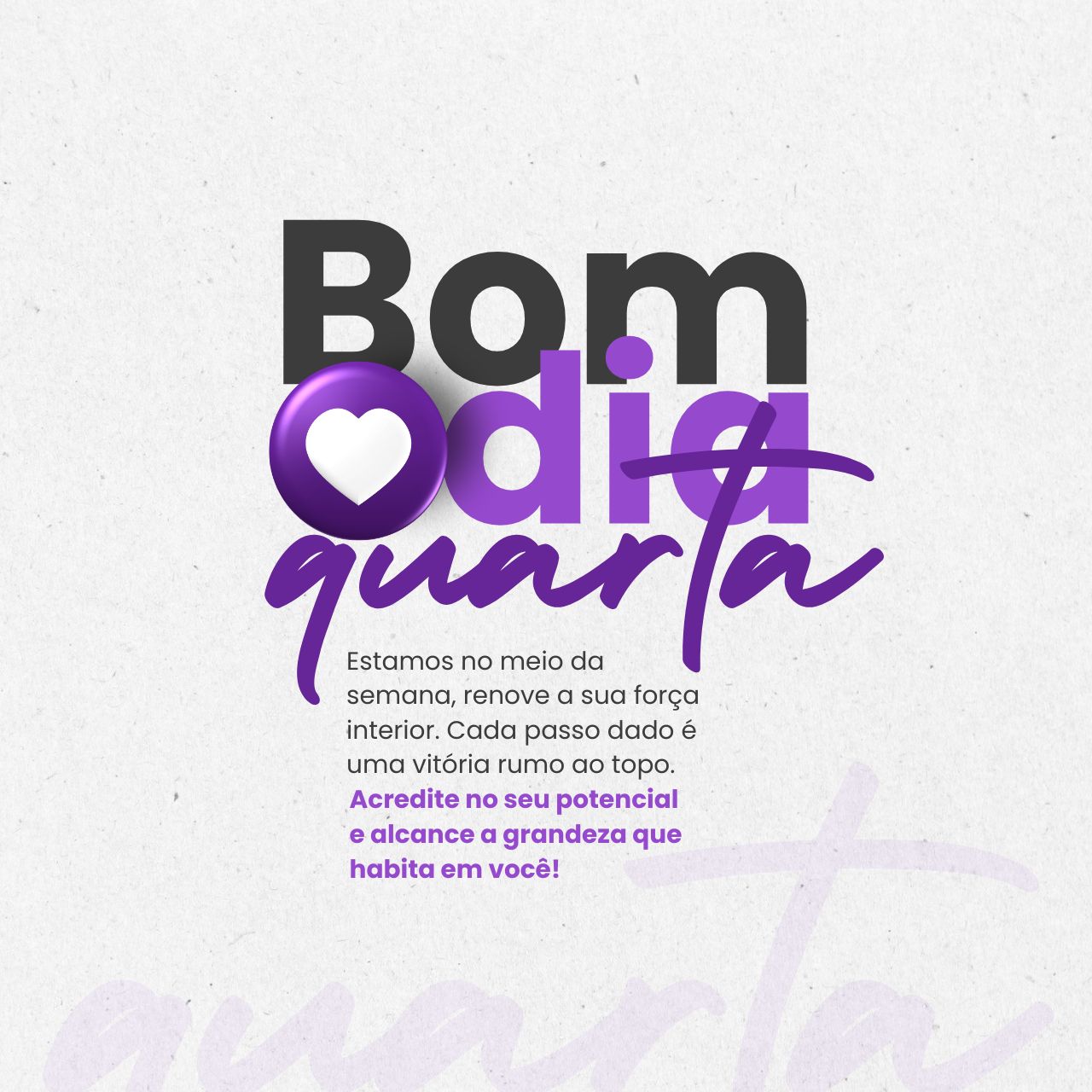 frases de bom dia quarta feira