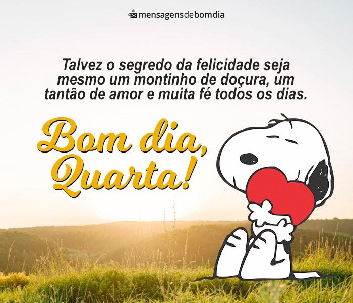 frases de bom dia quarta feira