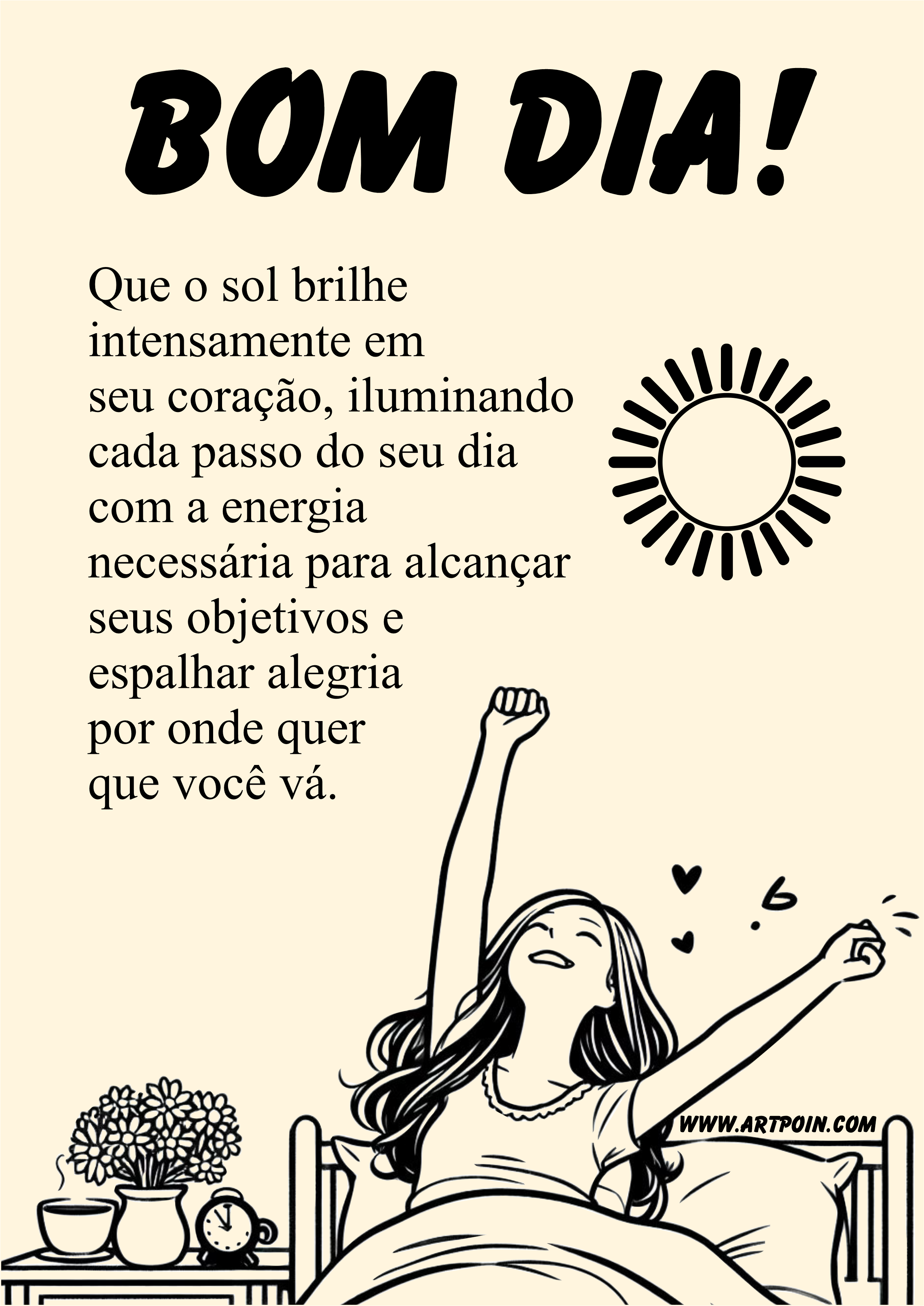 5 ideias de títulos:
1. Bom Dia com Propósito: Reflexões para um Novo Começo
2. A Força da Manhã: Mensagens de Fé e Serenidade
3. Despertar para a Paz: Frases que Inspiram o Essencial
4. Recomece com Atitude: Bom Dia para Transformar seu Dia
5. Conexão Espiritual: Mensagens de Bom Dia para a Alma
