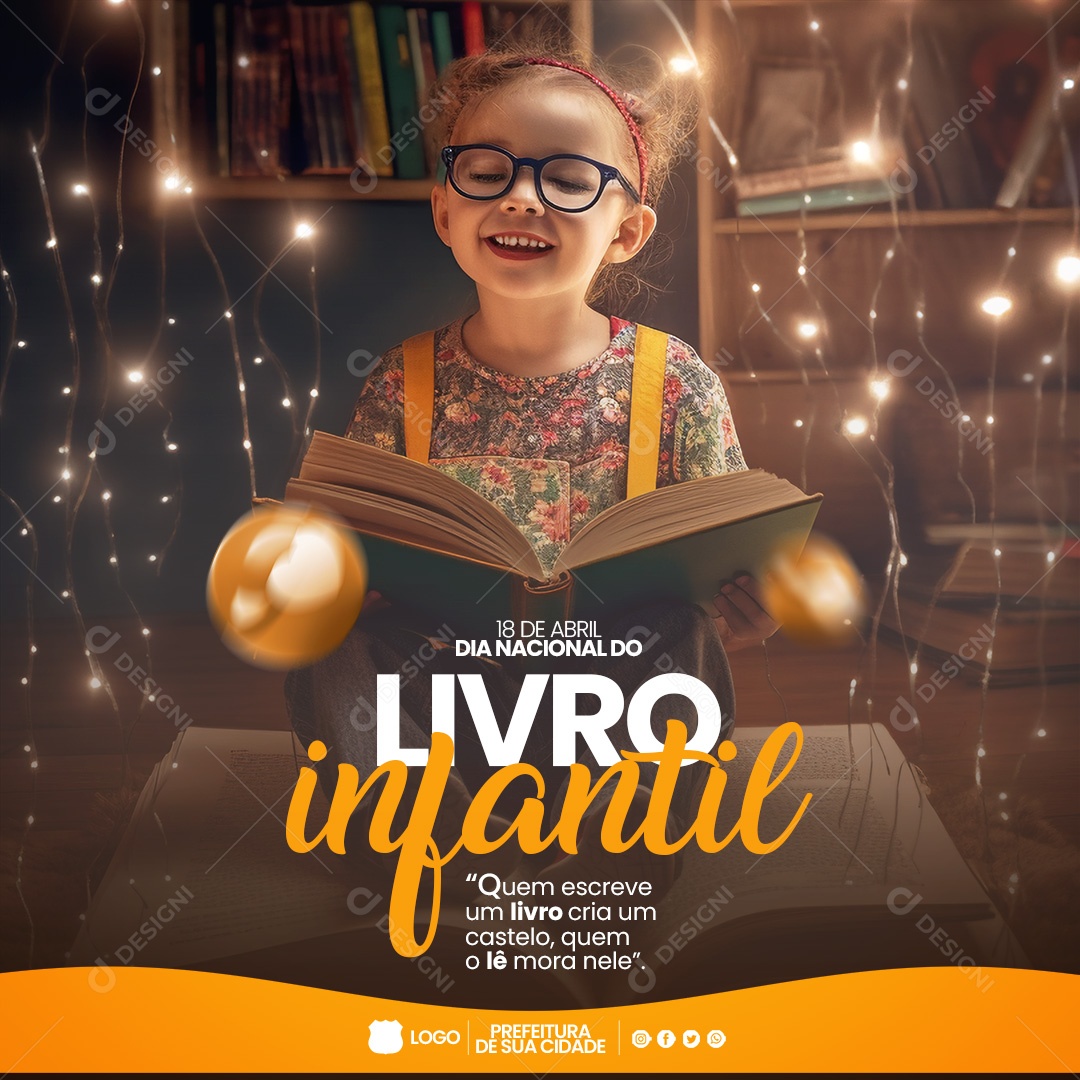Ideias de Mensagem 18 de Abril Dia Nacional do Livro Infantil