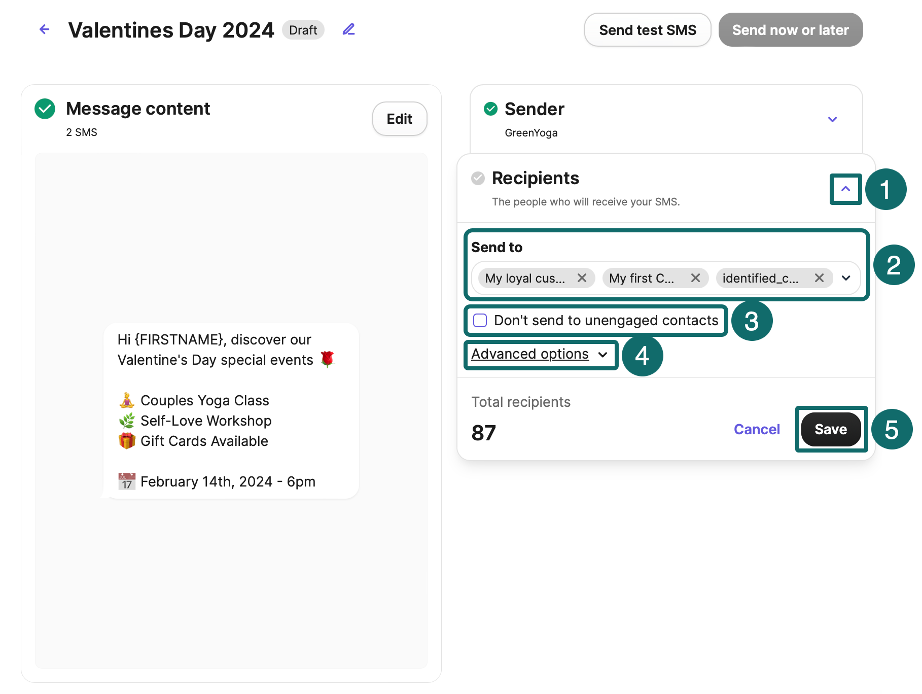sms para recuperação de carrinho abandonado