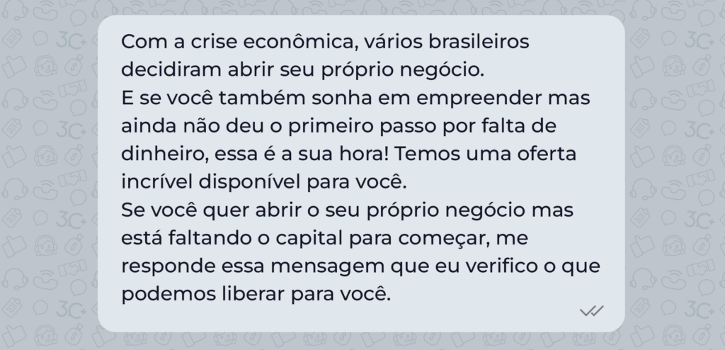 frases sms para recuperar carrinho abandonado