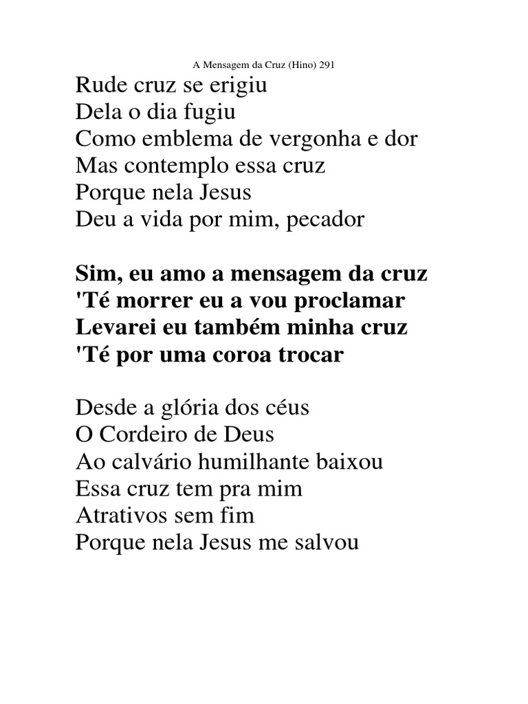 cassiane a mensagem da cruz letra completa