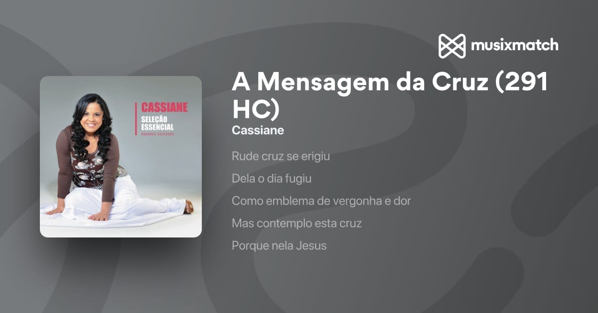 playback a mensagem da cruz cassiane