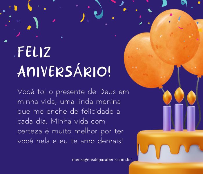 quanto custa enviar mensagem de aniversário para filha