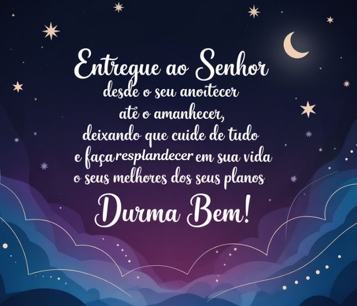 mensagem de boa noite com deus para família