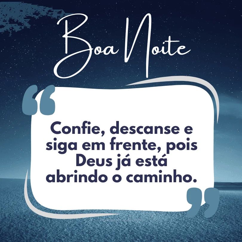 frases de boa noite com deus e paz