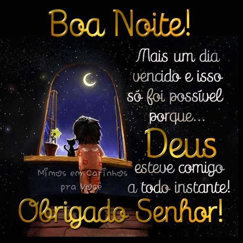 mensagem de boa noite com deus curta