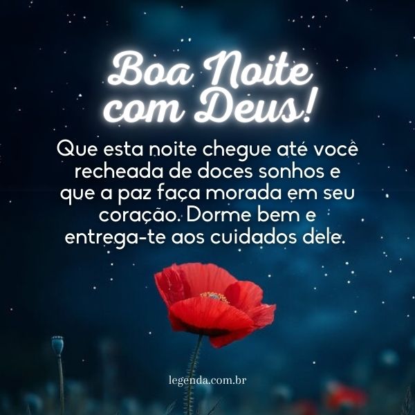 mensagem de boa noite com jesus e paz