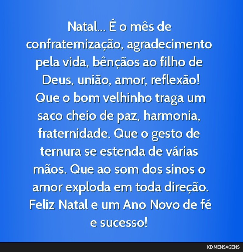 mensagem de natal para reflexão com amigos