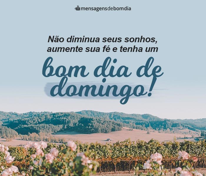 lindas mensagem de bom dia domingo