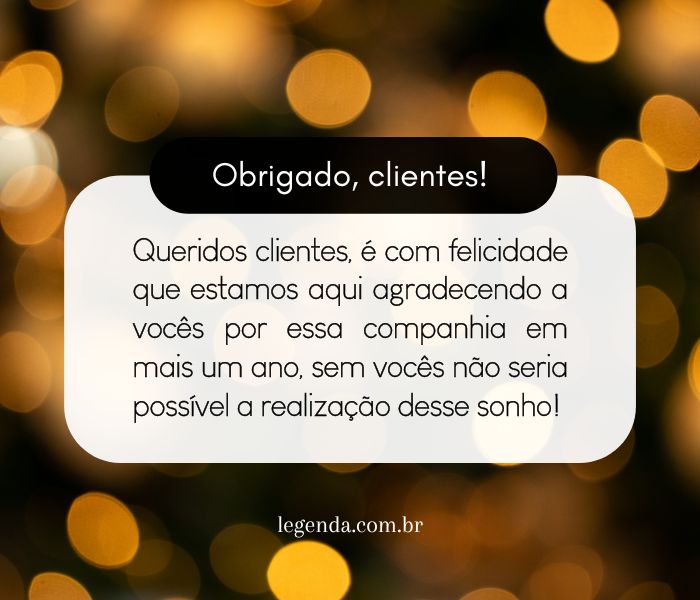 frases criativas agradecimento cliente fiel