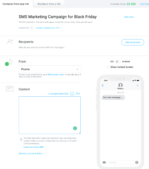 custo sms marketing e-commerce retorno investimento